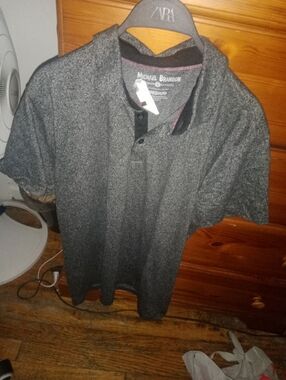 Michael Brandon Men’s Gray Polo Shirt